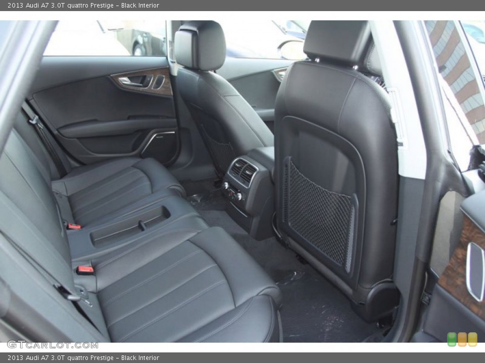 Black Interior Rear Seat for the 2013 Audi A7 3.0T quattro Prestige #71353745