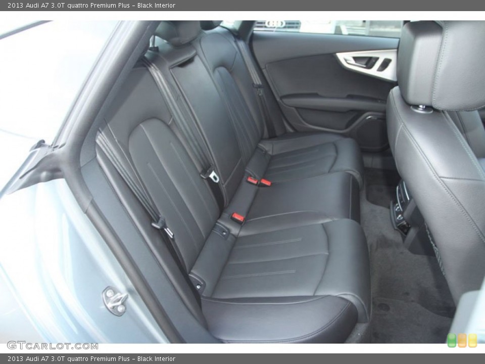 Black Interior Rear Seat for the 2013 Audi A7 3.0T quattro Premium Plus #71354018