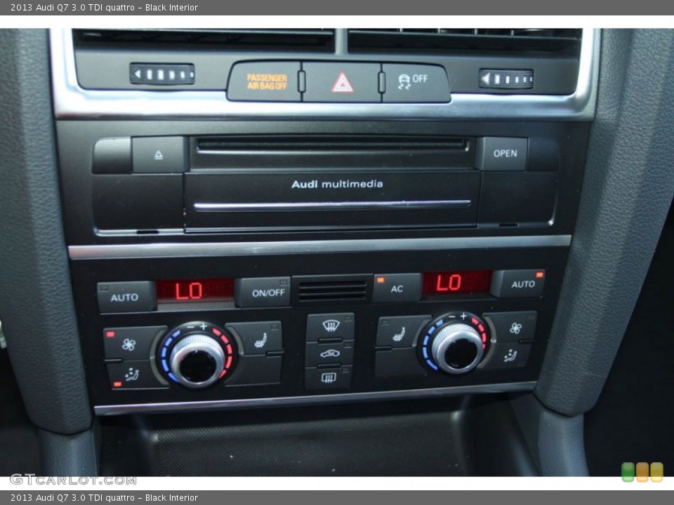 Black Interior Controls for the 2013 Audi Q7 3.0 TDI quattro #71354542