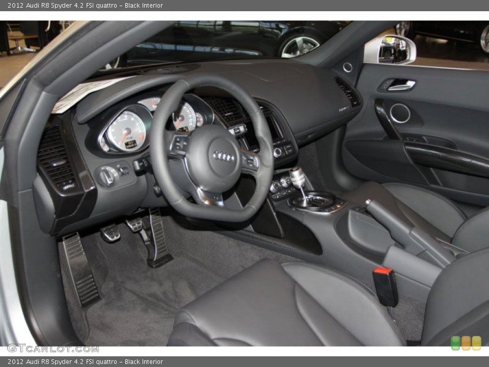 Black Interior Prime Interior for the 2012 Audi R8 Spyder 4.2 FSI quattro #71355703
