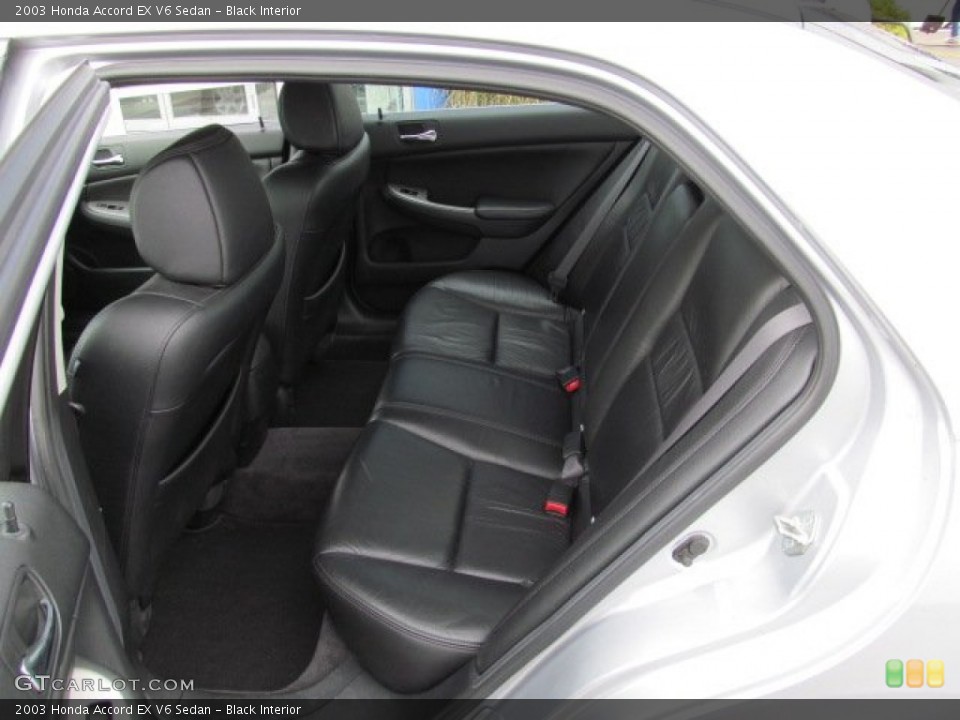 Black Interior Rear Seat for the 2003 Honda Accord EX V6 Sedan #71359373
