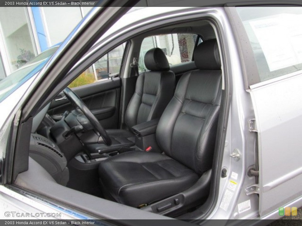 Black Interior Front Seat for the 2003 Honda Accord EX V6 Sedan #71359379