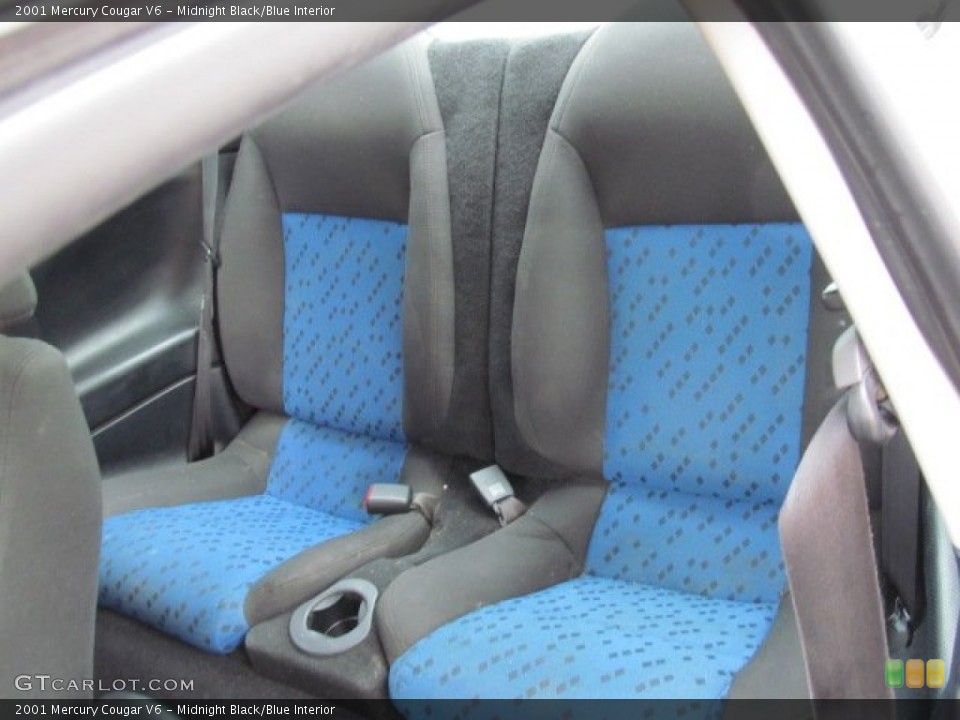 Midnight Black/Blue Interior Rear Seat for the 2001 Mercury Cougar V6 #71360102