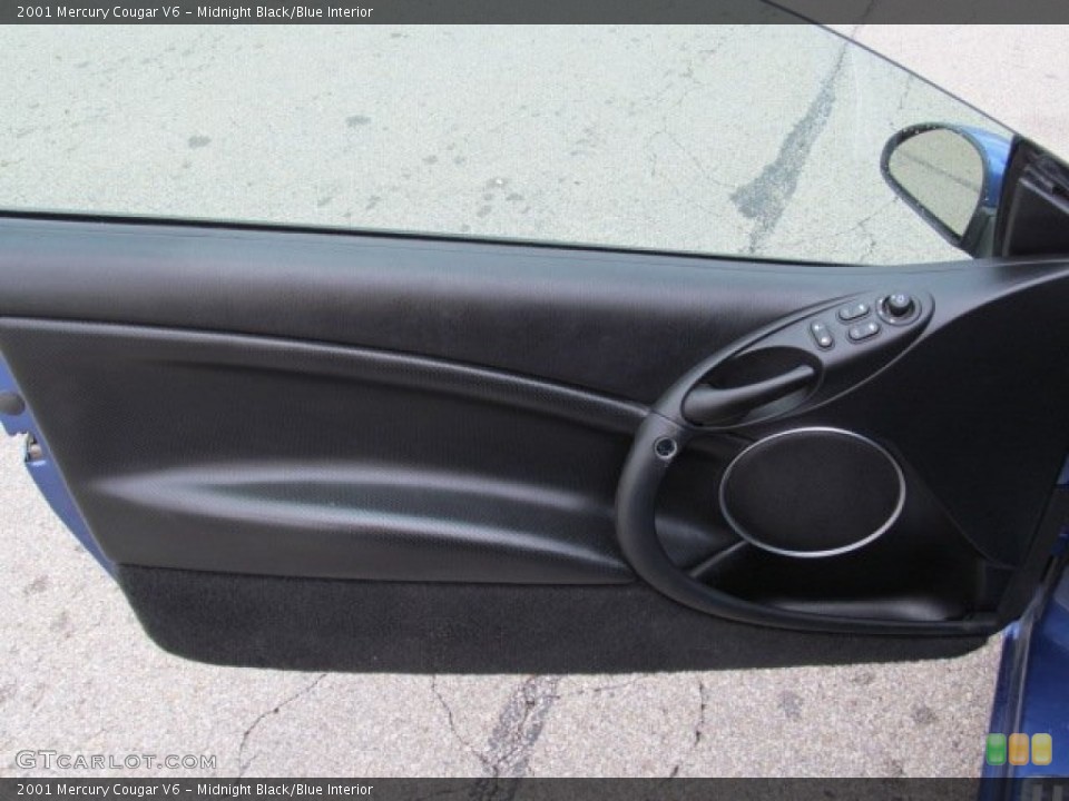 Midnight Black/Blue Interior Door Panel for the 2001 Mercury Cougar V6 #71360120