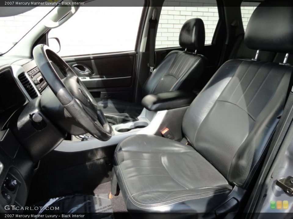 Black Interior Front Seat for the 2007 Mercury Mariner Luxury #71362916