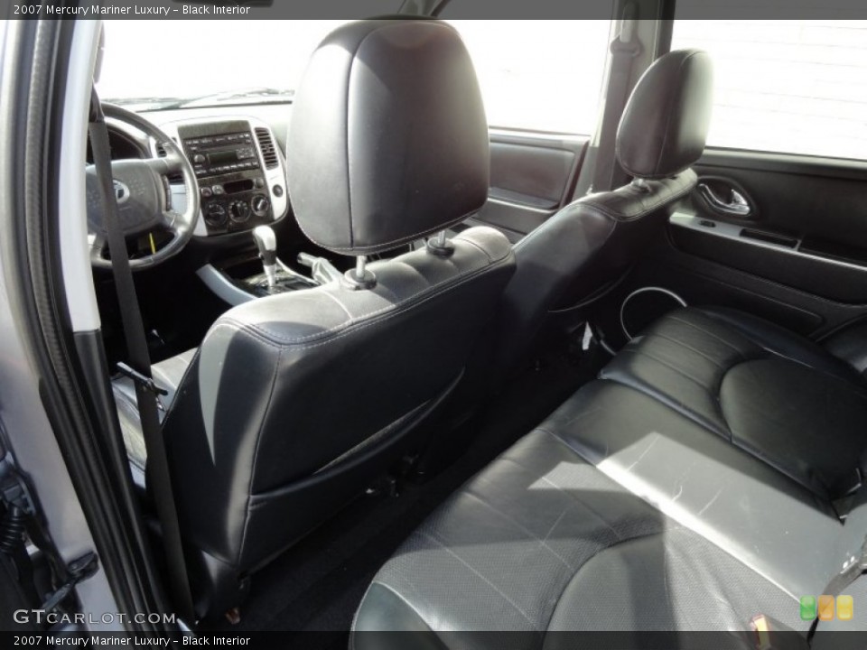 Black Interior Rear Seat for the 2007 Mercury Mariner Luxury #71362961