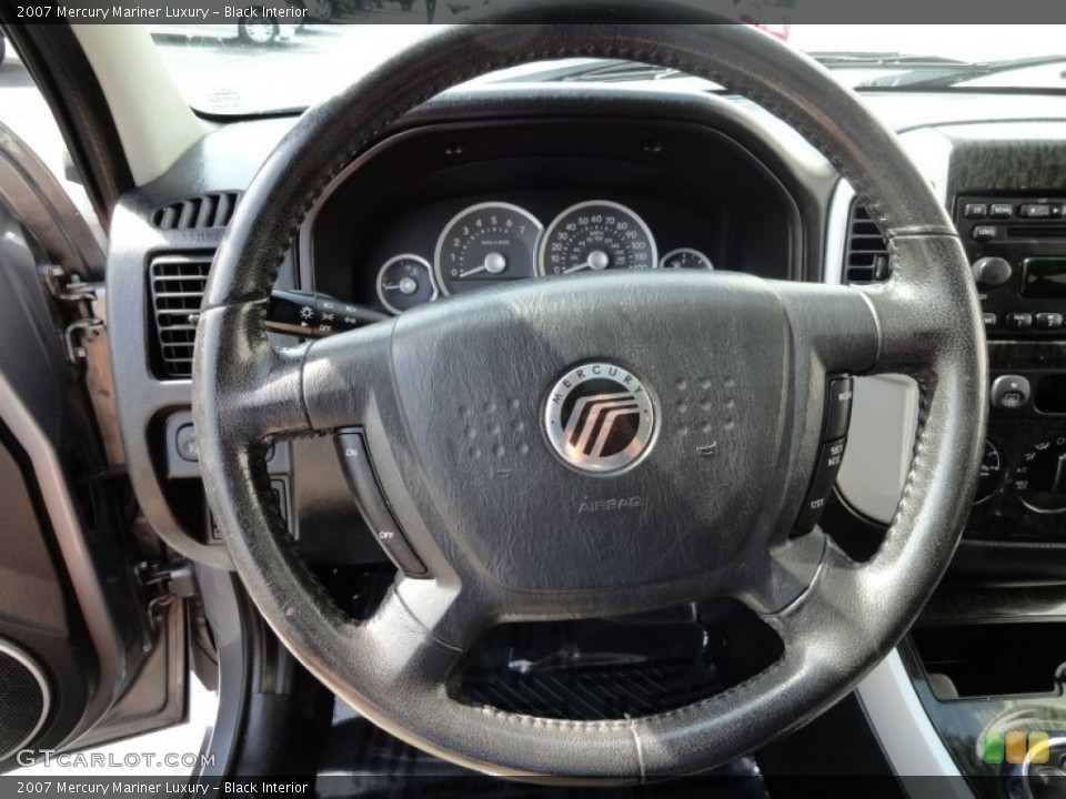 Black Interior Steering Wheel for the 2007 Mercury Mariner Luxury #71363000