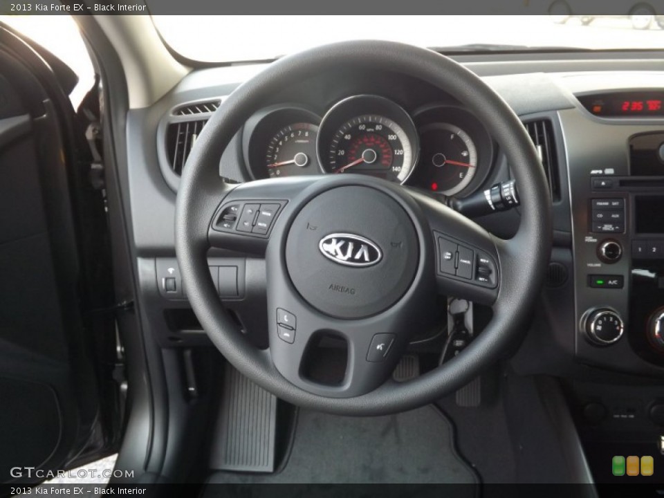 Black Interior Steering Wheel for the 2013 Kia Forte EX #71363912