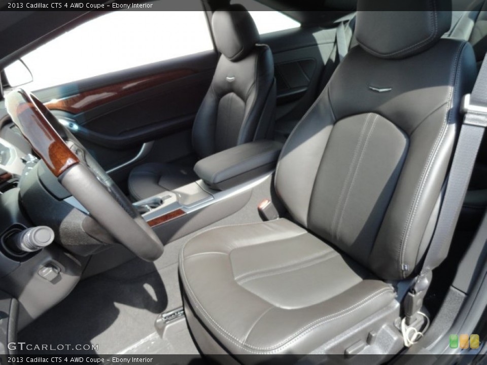 Ebony Interior Front Seat for the 2013 Cadillac CTS 4 AWD Coupe #71364509