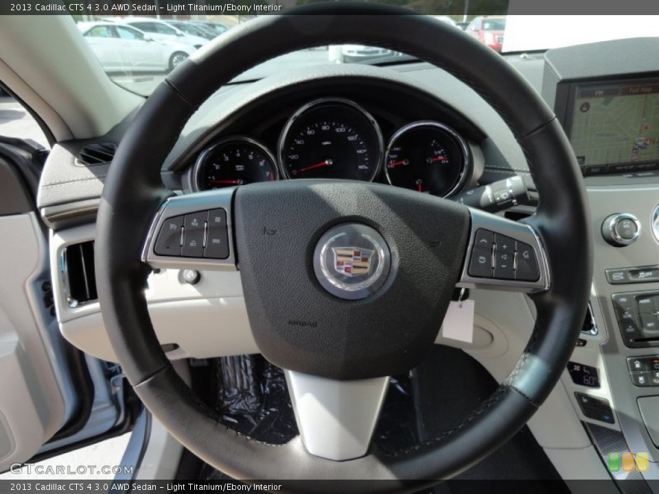 Light Titanium/Ebony Interior Steering Wheel for the 2013 Cadillac CTS 4 3.0 AWD Sedan #71364757