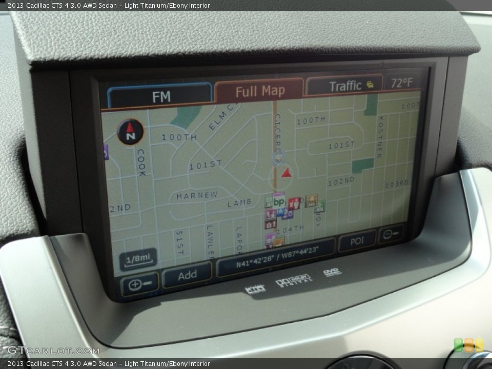Light Titanium/Ebony Interior Navigation for the 2013 Cadillac CTS 4 3.0 AWD Sedan #71364794