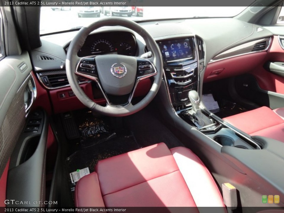 Morello Red/Jet Black Accents Interior Prime Interior for the 2013 Cadillac ATS 2.5L Luxury #71364890