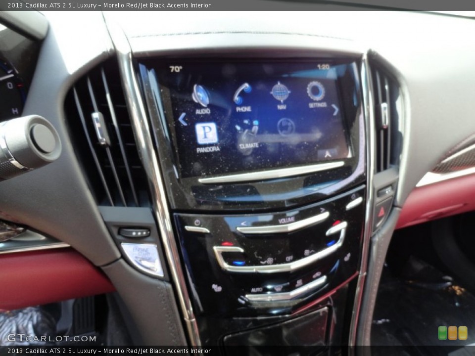 Morello Red/Jet Black Accents Interior Controls for the 2013 Cadillac ATS 2.5L Luxury #71364981