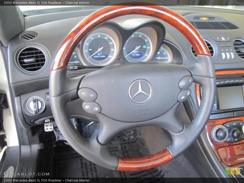 Charcoal Interior Steering Wheel for the 2003 Mercedes-Benz SL 500 Roadster #71366090