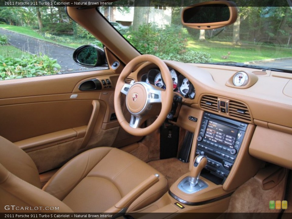 Natural Brown Interior Photo for the 2011 Porsche 911 Turbo S Cabriolet #71367983