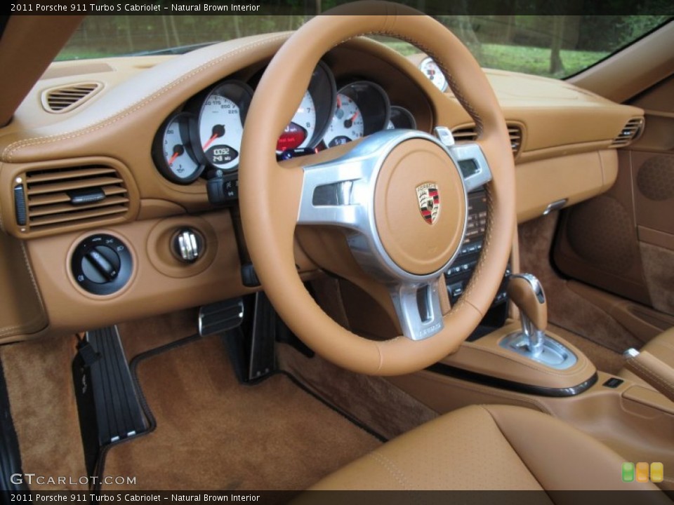 Natural Brown Interior Photo for the 2011 Porsche 911 Turbo S Cabriolet #71368064