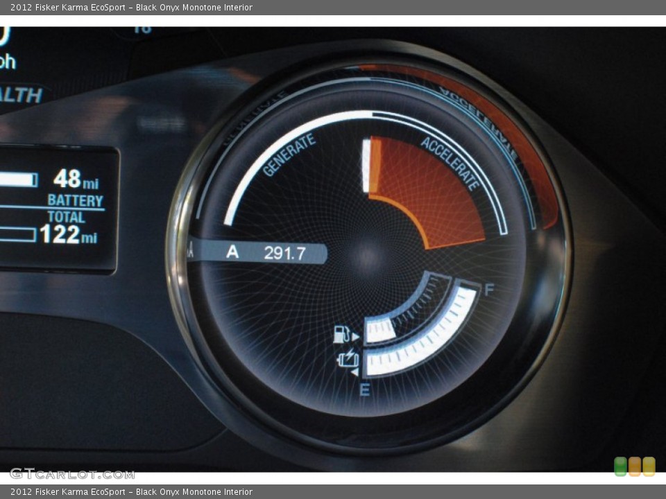 Black Onyx Monotone Interior Gauges for the 2012 Fisker Karma EcoSport #71370389