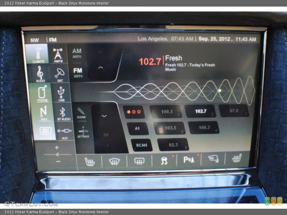 Black Onyx Monotone Interior Controls for the 2012 Fisker Karma EcoSport #71370398