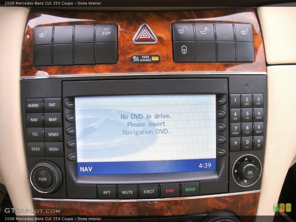 Stone Interior Controls for the 2008 Mercedes-Benz CLK 350 Coupe #71370695
