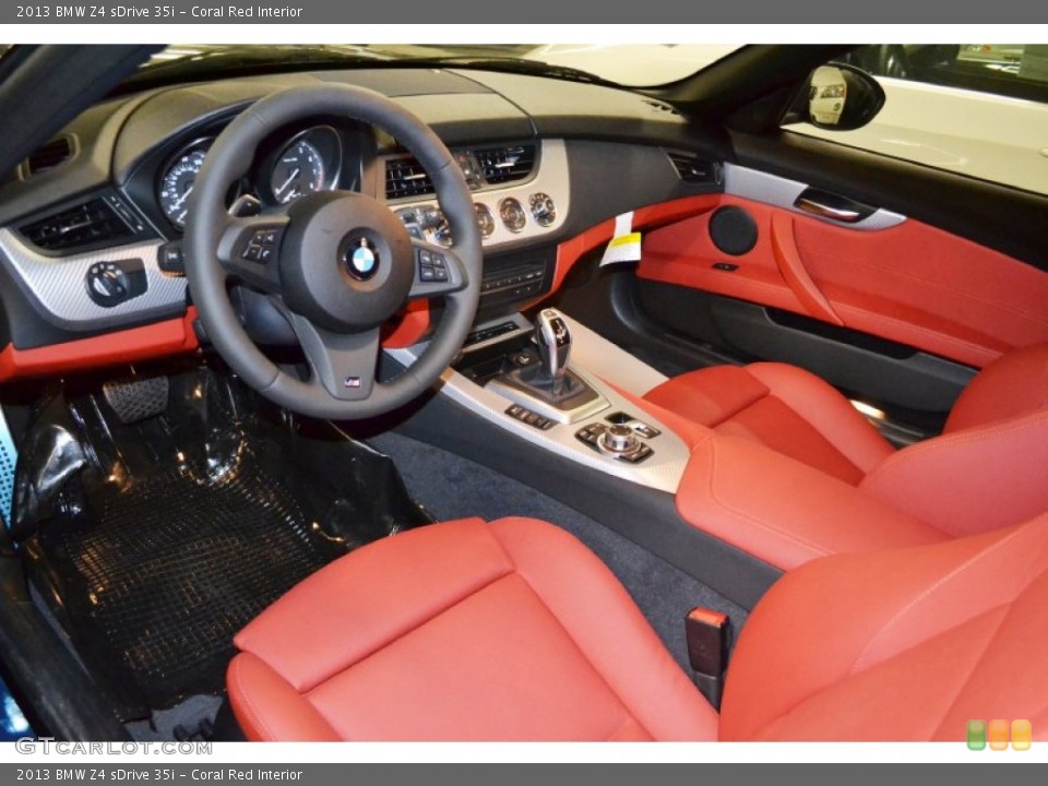 Coral Red Interior Prime Interior for the 2013 BMW Z4 sDrive 35i #71372725