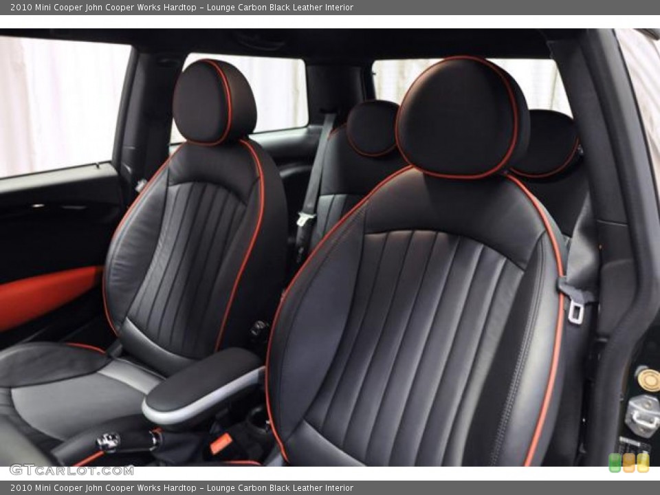 Lounge Carbon Black Leather Interior Photo for the 2010 Mini Cooper John Cooper Works Hardtop #71372911
