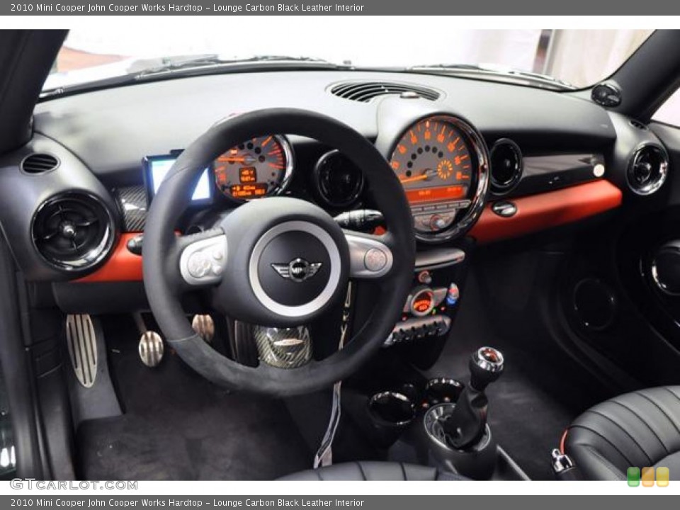 Lounge Carbon Black Leather Interior Photo for the 2010 Mini Cooper John Cooper Works Hardtop #71372920