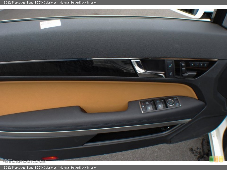 Natural Beige/Black Interior Door Panel for the 2012 Mercedes-Benz E 350 Cabriolet #71374537