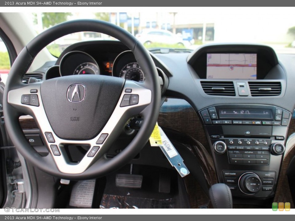 Ebony Interior Dashboard for the 2013 Acura MDX SH-AWD Technology #71374984