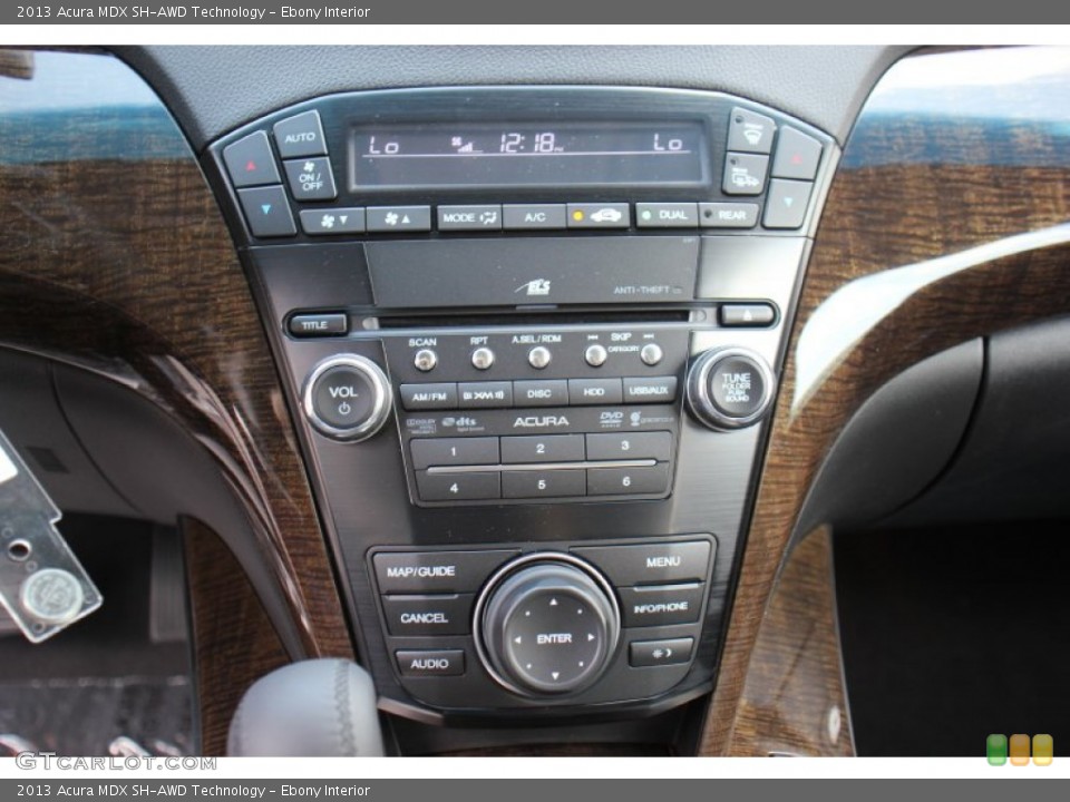 Ebony Interior Controls for the 2013 Acura MDX SH-AWD Technology #71375011