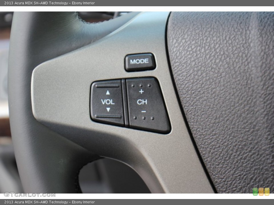 Ebony Interior Controls for the 2013 Acura MDX SH-AWD Technology #71375050