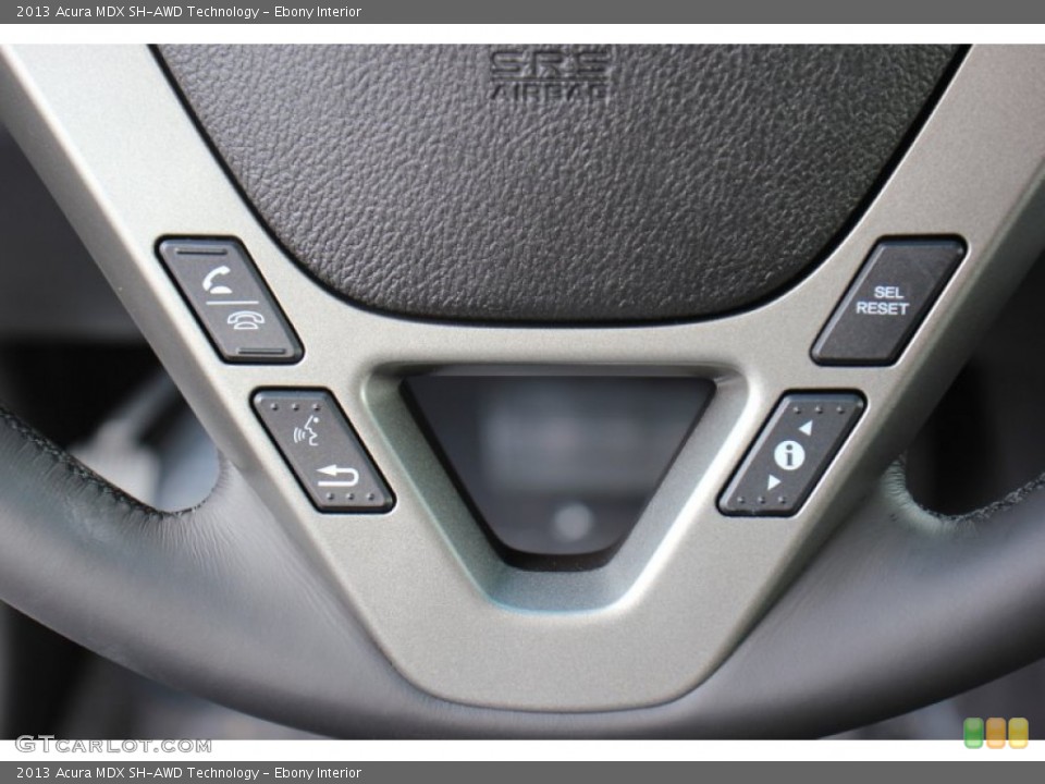 Ebony Interior Controls for the 2013 Acura MDX SH-AWD Technology #71375059