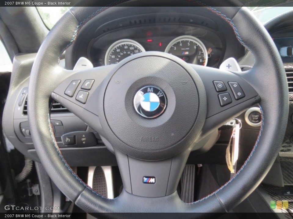 Black Interior Steering Wheel for the 2007 BMW M6 Coupe #71376415