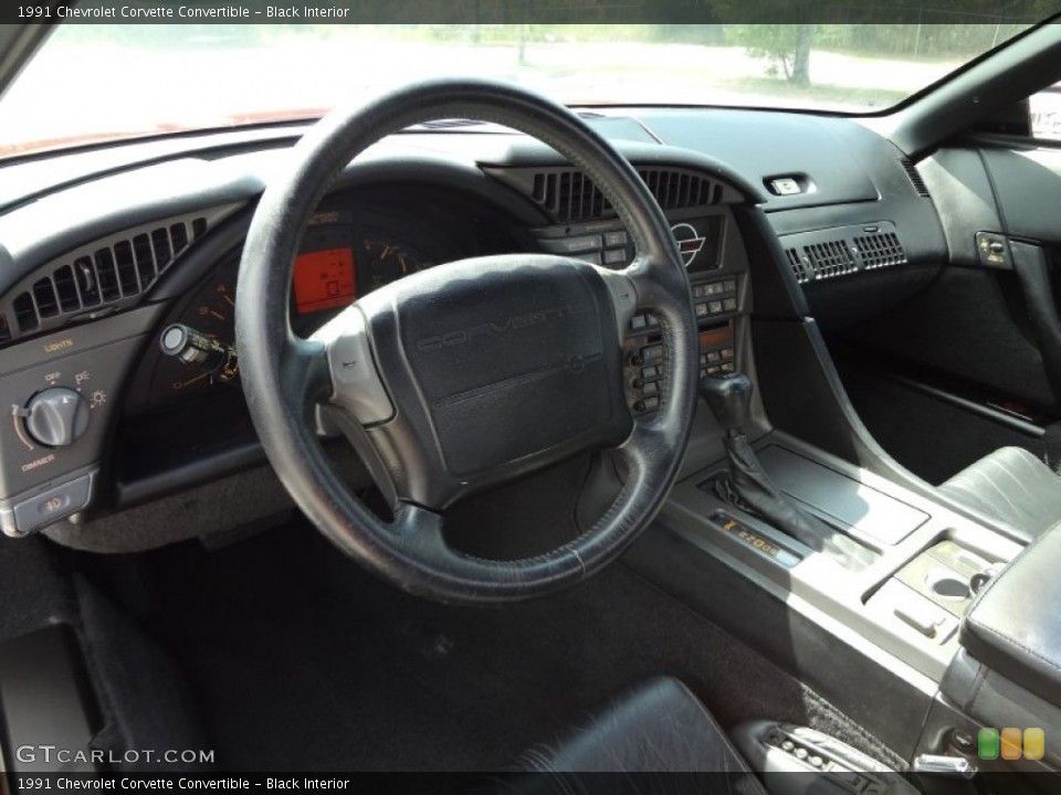 Black Interior Dashboard for the 1991 Chevrolet Corvette Convertible #71377432