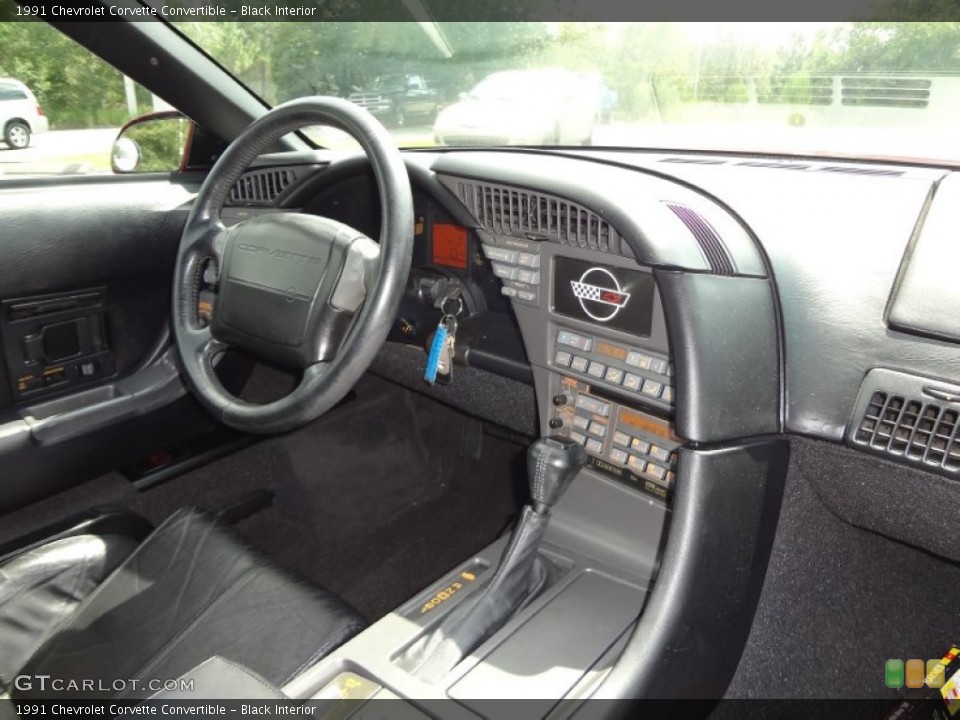 Black Interior Dashboard for the 1991 Chevrolet Corvette Convertible #71377462