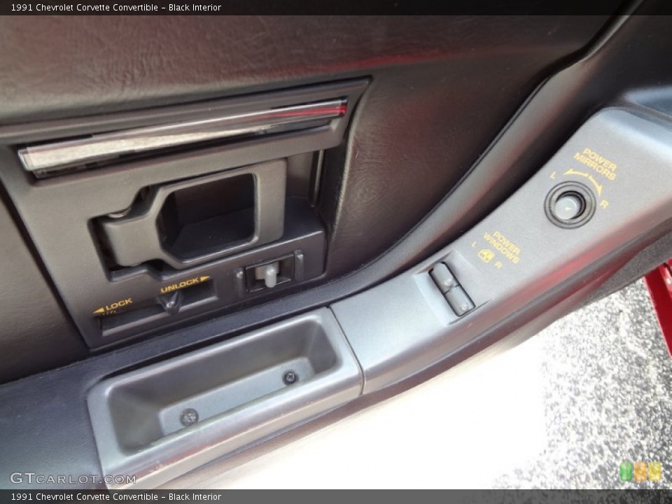 Black Interior Controls for the 1991 Chevrolet Corvette Convertible #71377504