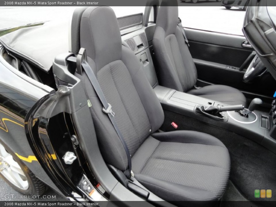 Black Interior Photo for the 2008 Mazda MX-5 Miata Sport Roadster #71378005