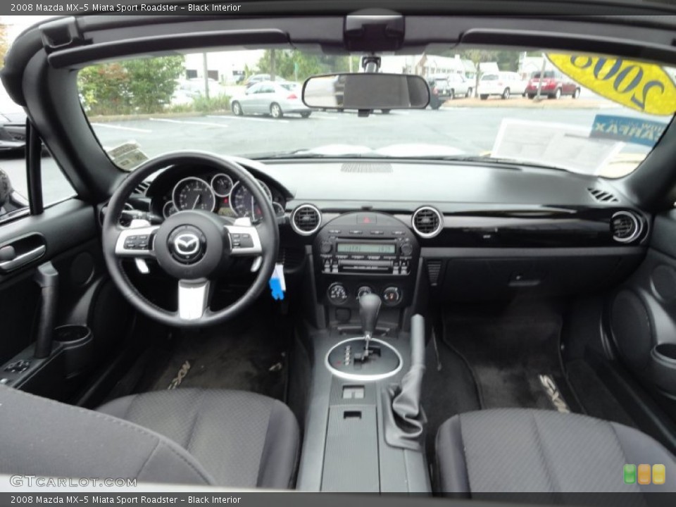 Black Interior Dashboard for the 2008 Mazda MX-5 Miata Sport Roadster #71378032
