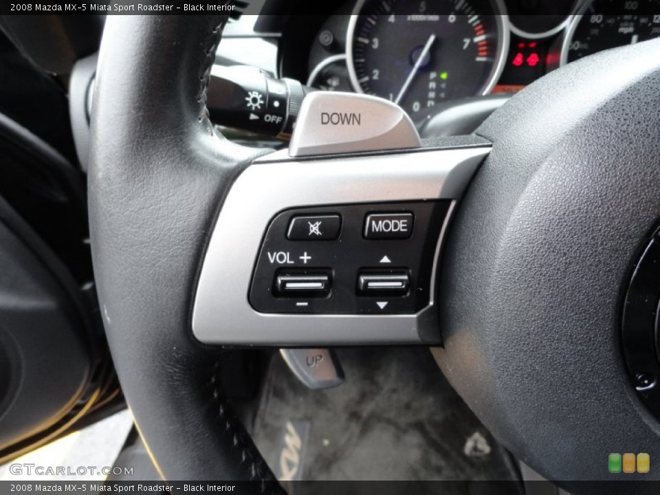 Black Interior Controls for the 2008 Mazda MX-5 Miata Sport Roadster #71378044