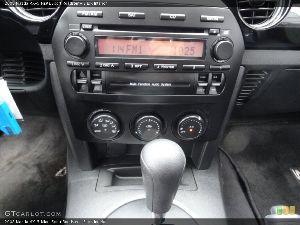 Black Interior Controls for the 2008 Mazda MX-5 Miata Sport Roadster #71378068