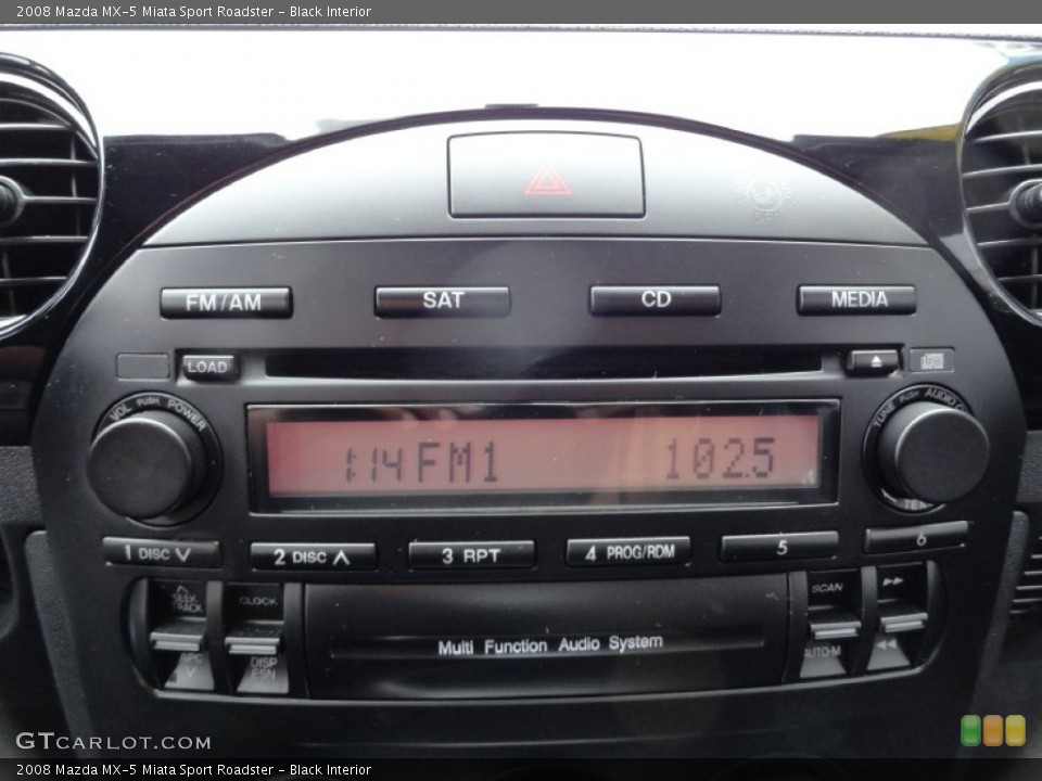 Black Interior Audio System for the 2008 Mazda MX-5 Miata Sport Roadster #71378074