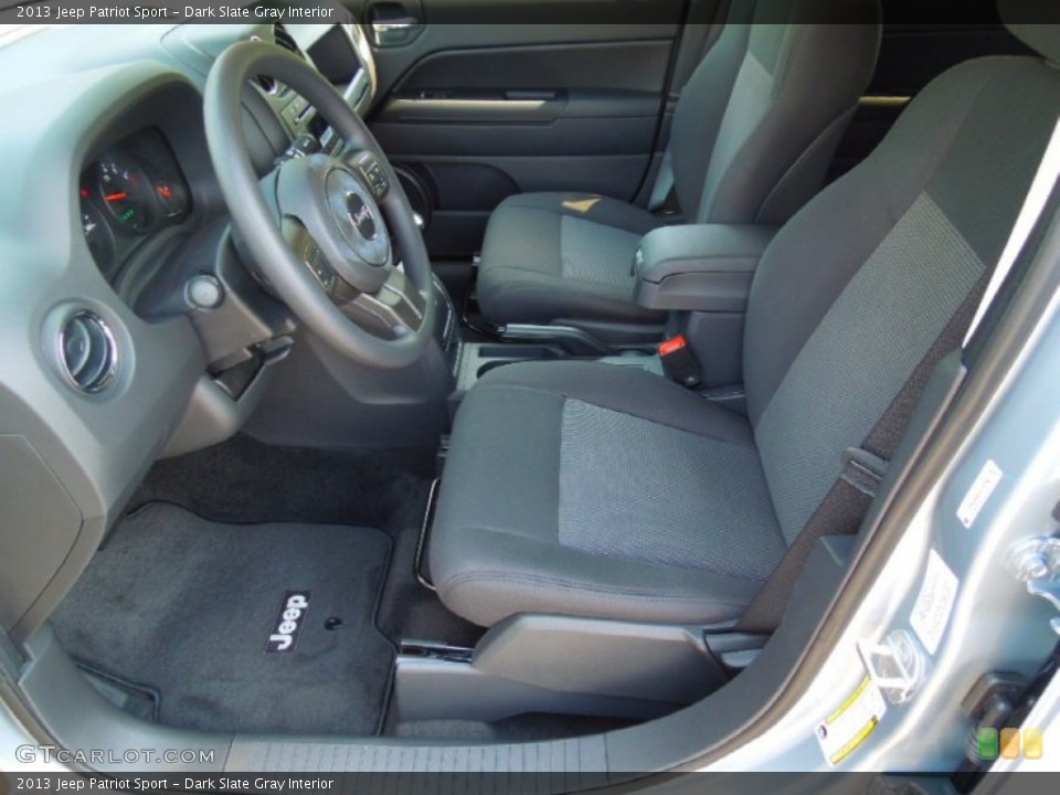 Dark Slate Gray Interior Front Seat for the 2013 Jeep Patriot Sport #71378851