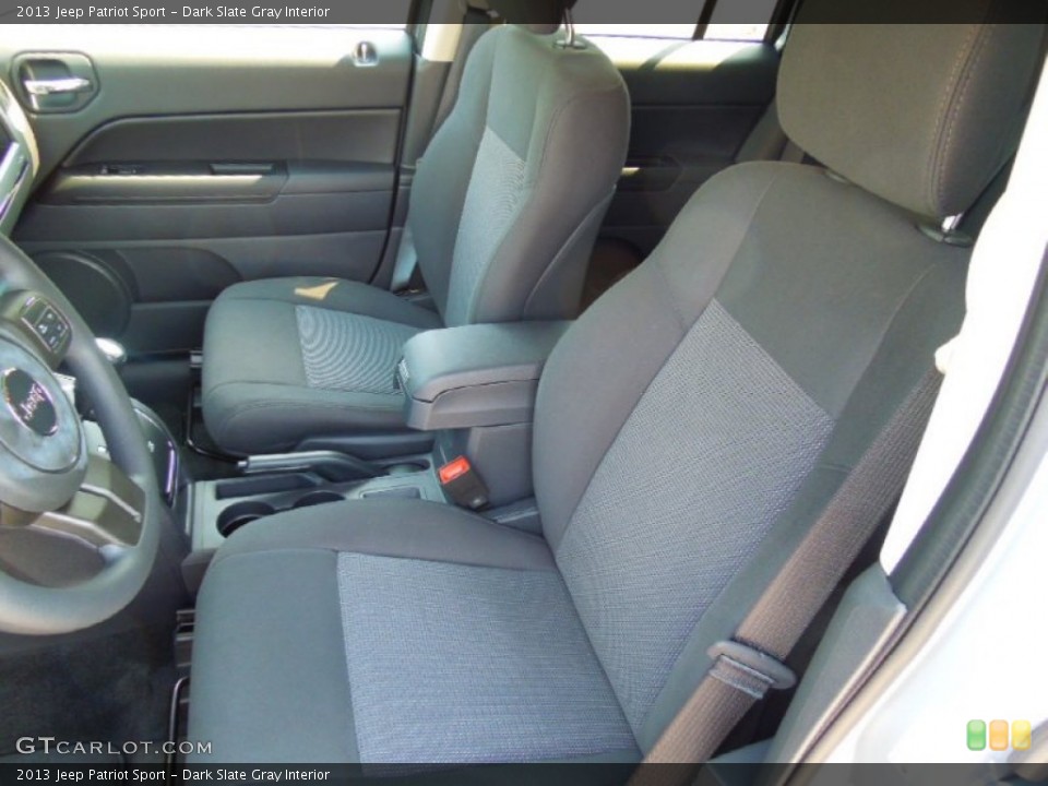 Dark Slate Gray Interior Front Seat for the 2013 Jeep Patriot Sport #71378854