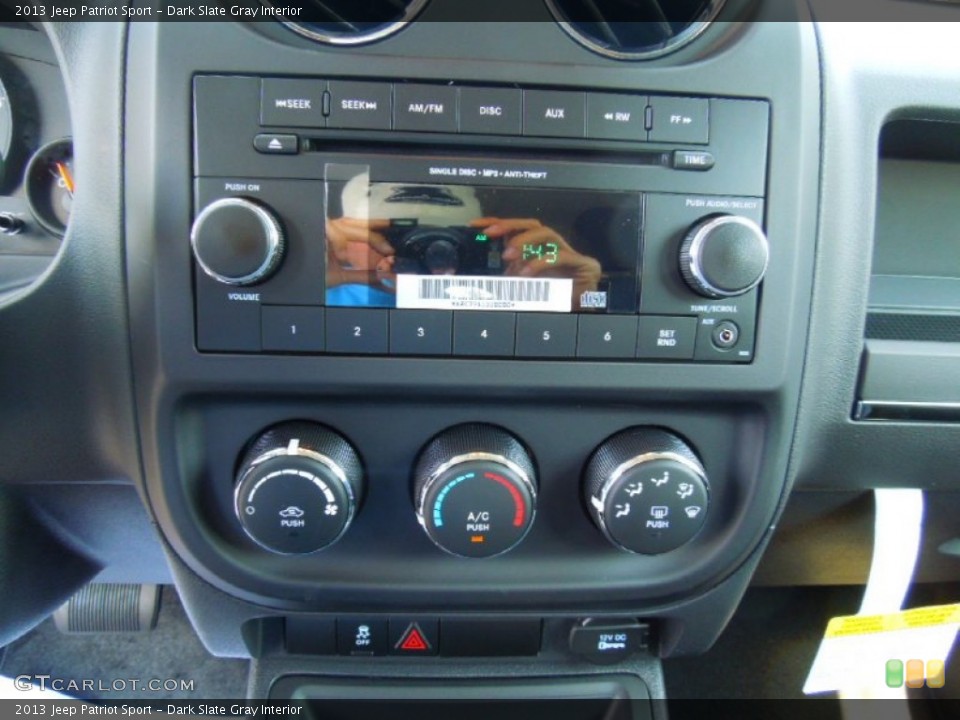 Dark Slate Gray Interior Controls for the 2013 Jeep Patriot Sport #71378884
