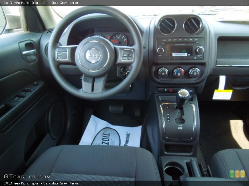Dark Slate Gray Interior Dashboard for the 2013 Jeep Patriot Sport #71378896