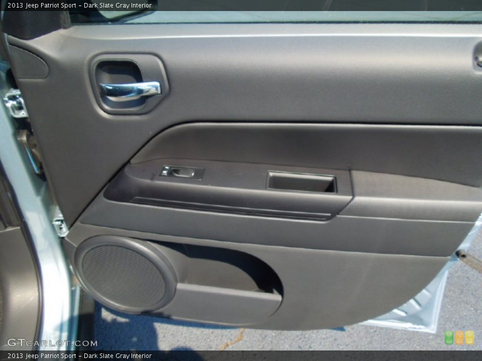 Dark Slate Gray Interior Door Panel for the 2013 Jeep Patriot Sport #71378929