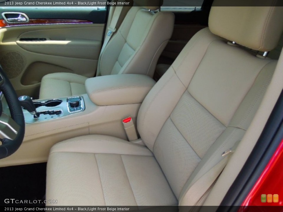 Black/Light Frost Beige Interior Front Seat for the 2013 Jeep Grand Cherokee Limited 4x4 #71379169