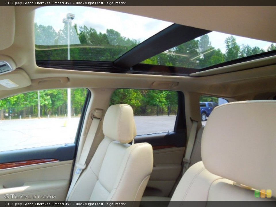 Black/Light Frost Beige Interior Sunroof for the 2013 Jeep Grand Cherokee Limited 4x4 #71379181