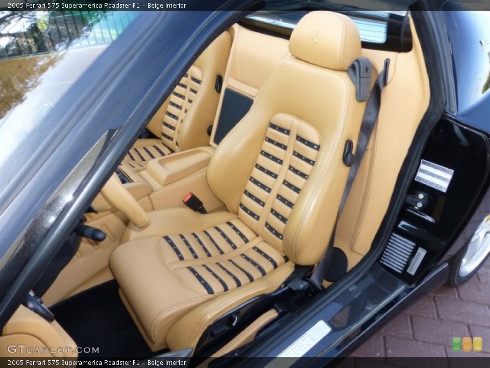 Beige Interior Front Seat for the 2005 Ferrari 575 Superamerica Roadster F1 #71380714
