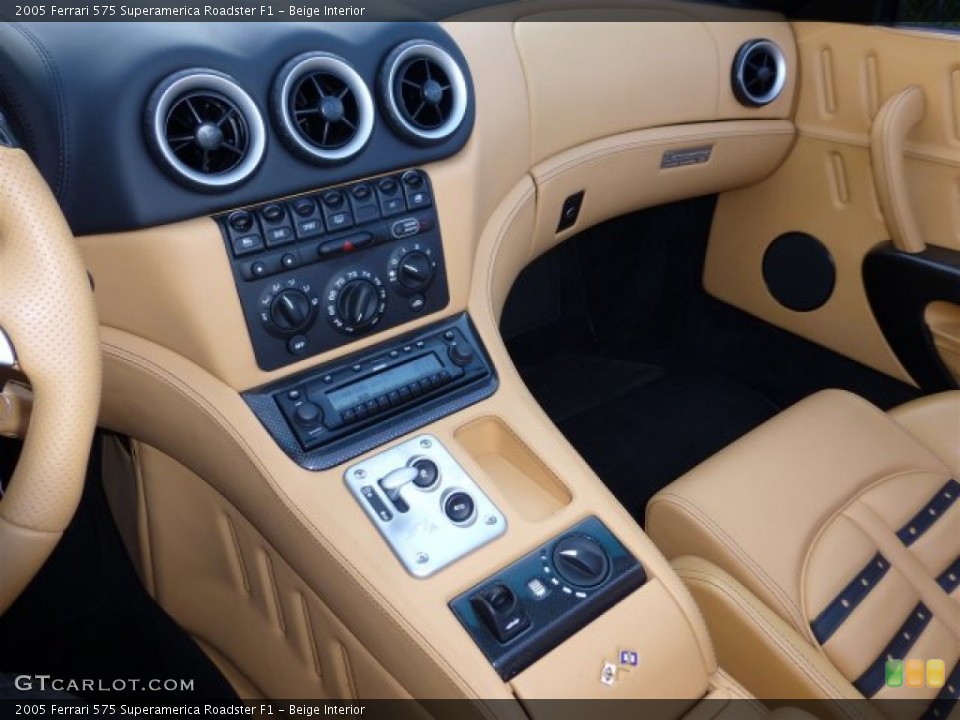 Beige Interior Controls for the 2005 Ferrari 575 Superamerica Roadster F1 #71380747