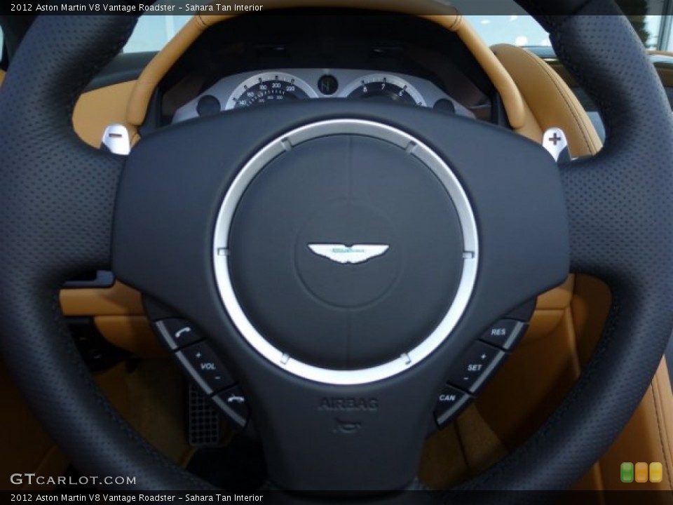 Sahara Tan Interior Controls for the 2012 Aston Martin V8 Vantage Roadster #71380888
